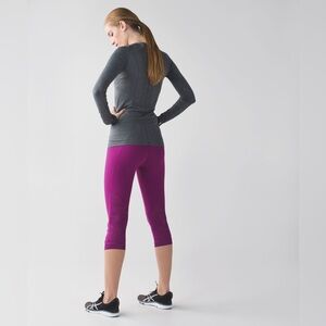 Lululemon Run For Days‎ Crop Regal Plum W6E91S Size 8
